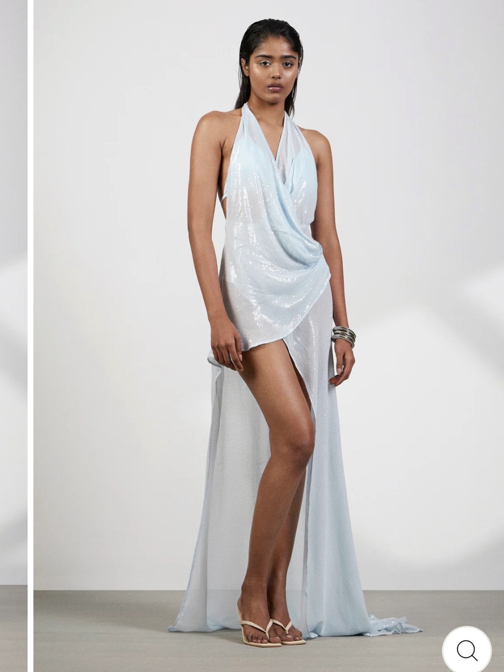 Deme by Gabriella Rina high-low blue dress